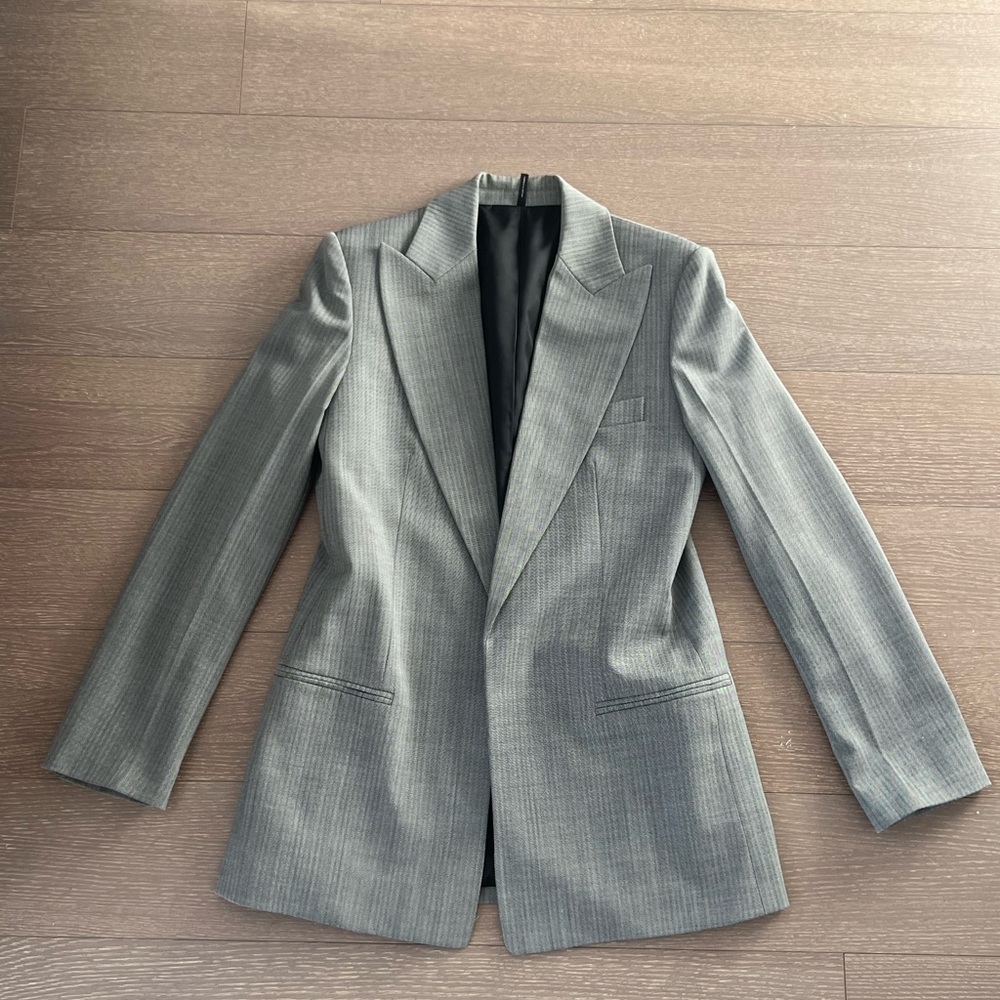Helmut Lang Gray Wool Blazer